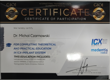 Ekspert All-on-X dr Michał Czarnowski na ICX Study Club | CZAR-DENT