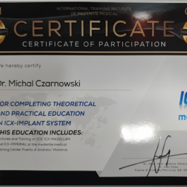 Ekspert All-on-X dr Michał Czarnowski na ICX Study Club | CZAR-DENT