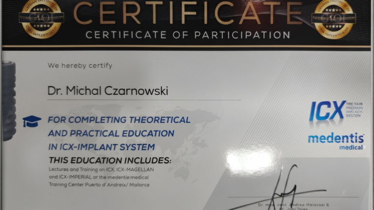 Ekspert All-on-X dr Michał Czarnowski na ICX Study Club | CZAR-DENT